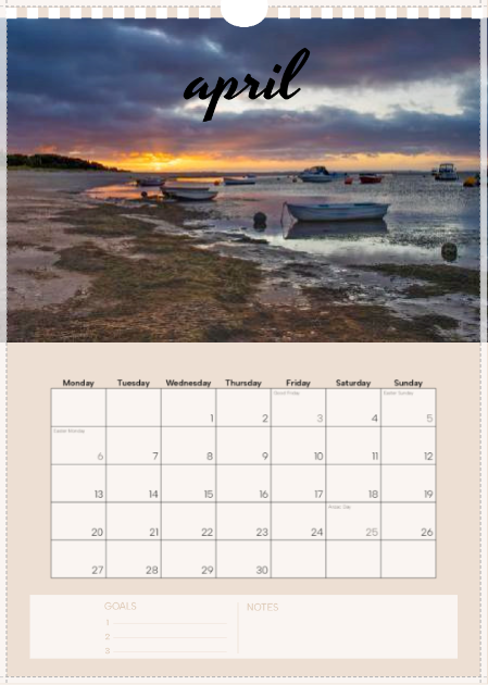 Beach Life calendar 2026