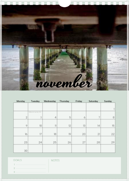 Beach Life calendar 2026