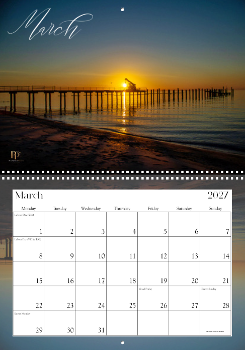 Calendar 2027. A3
