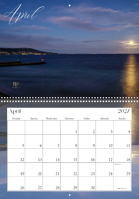 Calendar 2027. A3