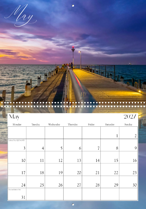 Calendar 2027. A3