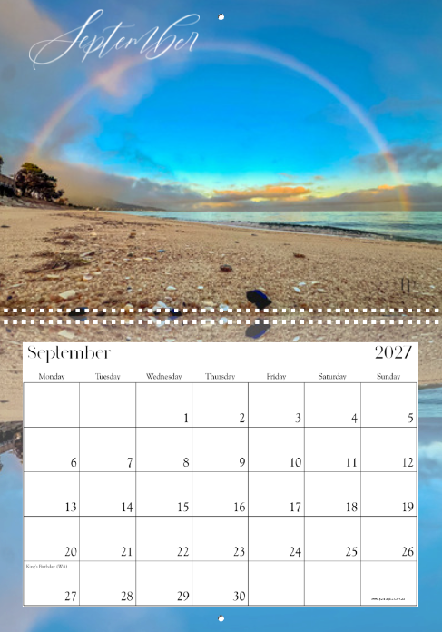 Calendar 2027. A3