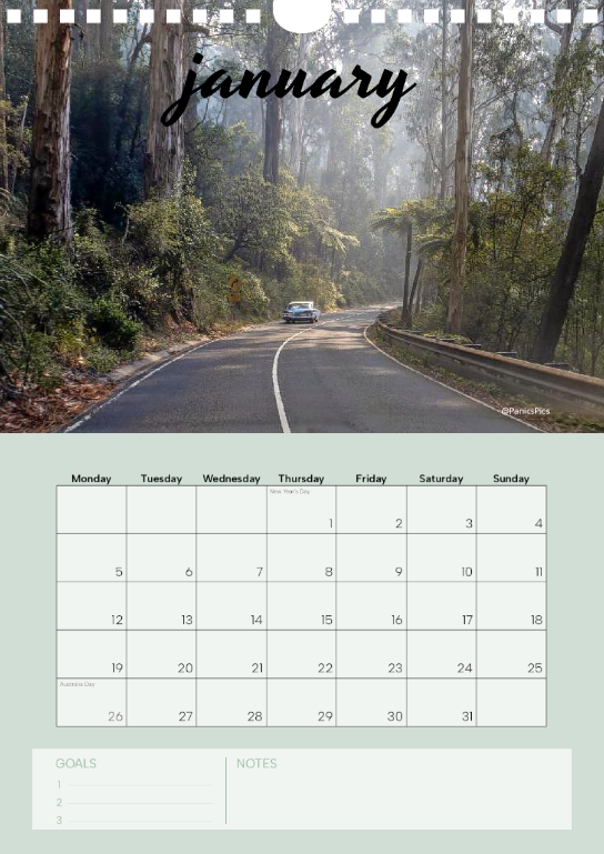 Country Life A4 calendar
