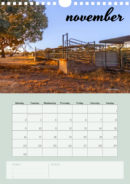 Country Life A4 calendar