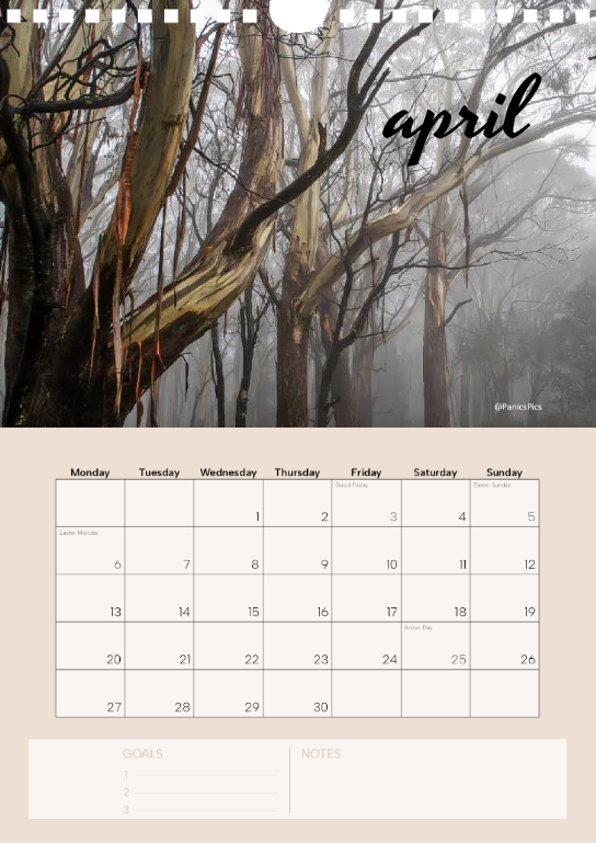 Country Life A4 calendar