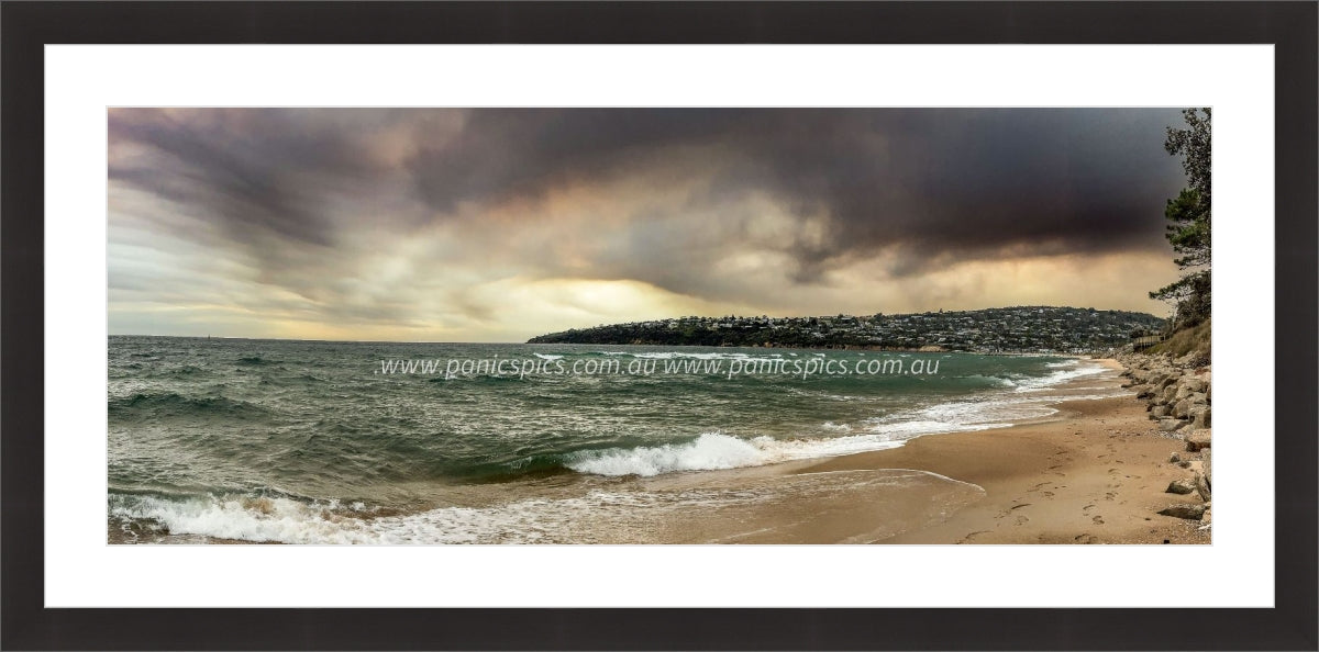 Smoky sunset sky - Safety Beach